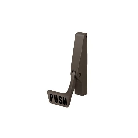 Dark Bronze 10 Series Right Hand Reverse Bevel Paddle Concealed Vertical Rod Exit Device